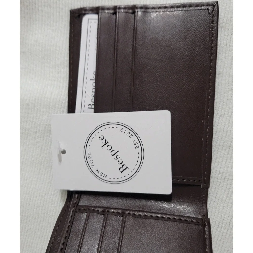BESPOKE Basic Men's‎ Brown Bi-Fold Wallet.  New